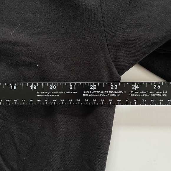 OAK + FORT High Neck Oversized Hoodie Sz S  Black Slouchy Boxy Edgy Grunge Punk - Picture 5 of 11